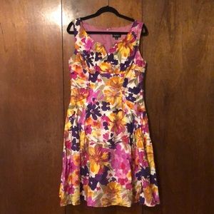 Adrianna Papell Floral Party Dress